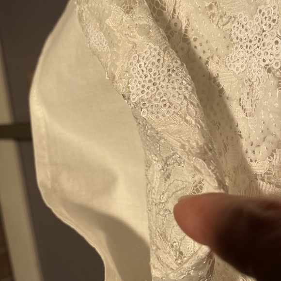 HOLLISTER - NWT - skirt: white sequin overlay mini w elastic waist & lining - L - Picture 12 of 16